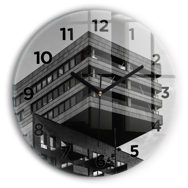 Orologio rotondo in vetro Architettura ad Amsterdam