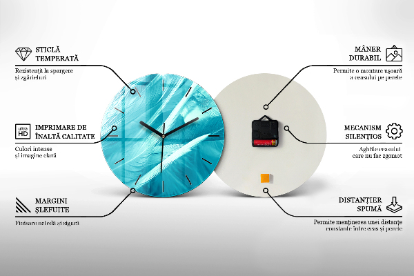 Orologio rotondo in vetro Isola in Croazia
