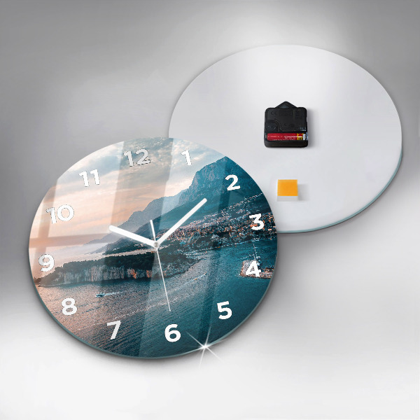 Orologio rotondo in vetro Isola in Croazia