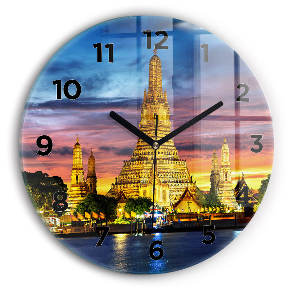 Orologio rotondo Tempio a Bangkok