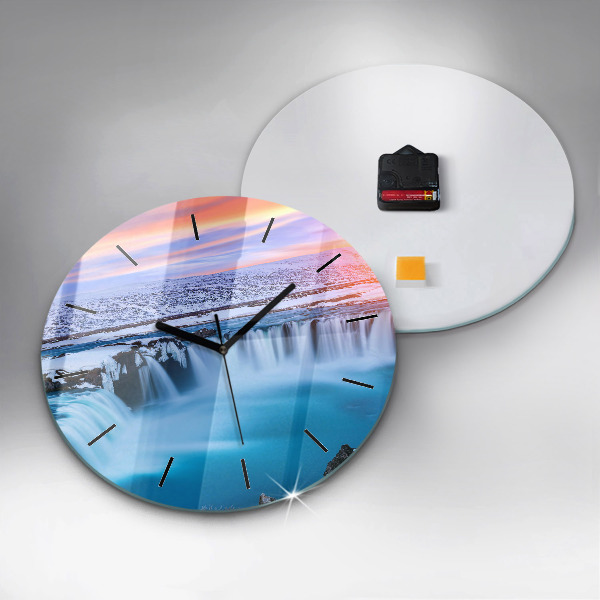 Orologio rotondo Cascata Godafoss Islanda