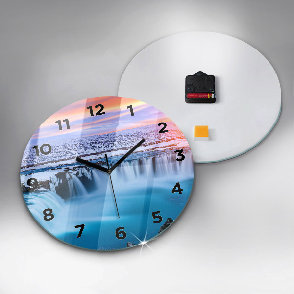 Orologio rotondo Cascata Godafoss Islanda