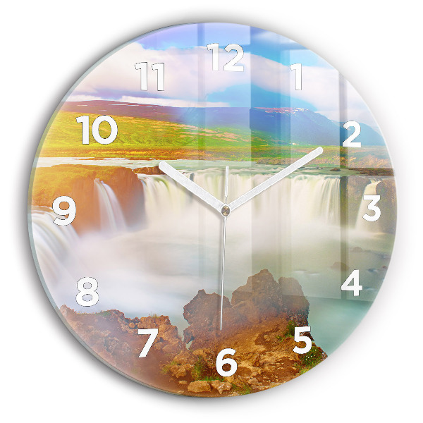 Orologio rotondo Godafoss in Islanda