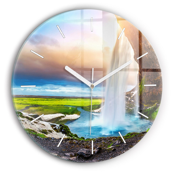 Orologio rotondo Cascata in Islanda