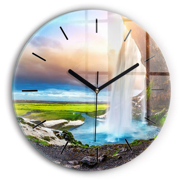 Orologio rotondo Cascata in Islanda