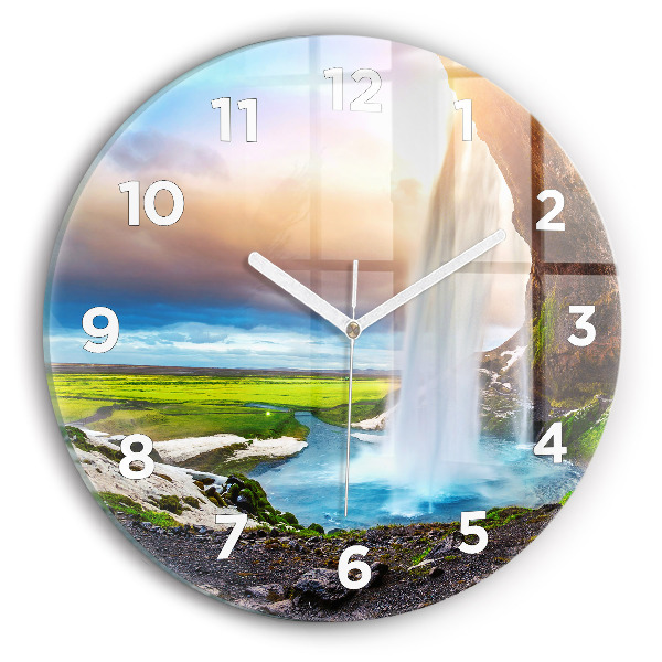 Orologio rotondo Cascata in Islanda