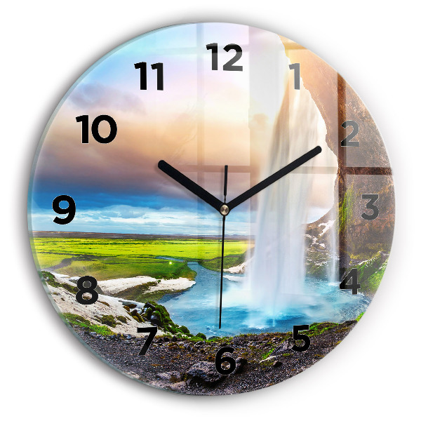 Orologio rotondo Cascata in Islanda