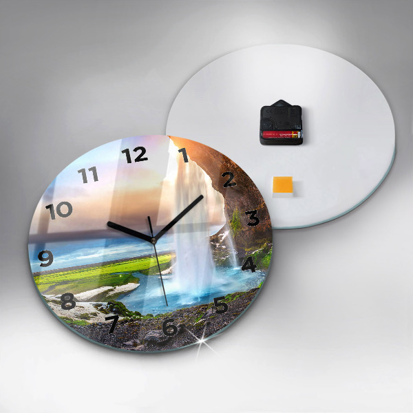 Orologio rotondo Cascata in Islanda
