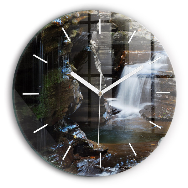 Orologio rotondo Cascate e rocce dell'Islanda