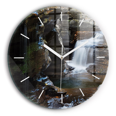 Orologio rotondo Cascate e rocce dell'Islanda