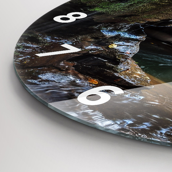 Orologio rotondo Cascate e rocce dell'Islanda