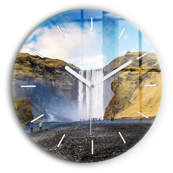 Orologio rotondo Cascata in Islanda