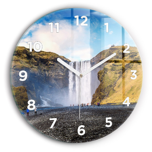 Orologio rotondo Cascata in Islanda