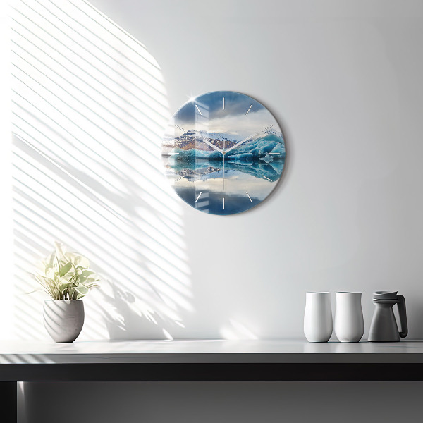 Orologio rotondo Lago Jokulsarlon Islanda