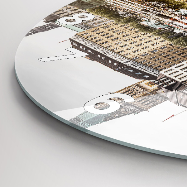 Orologio rotondo Fiume Amburgo Germania