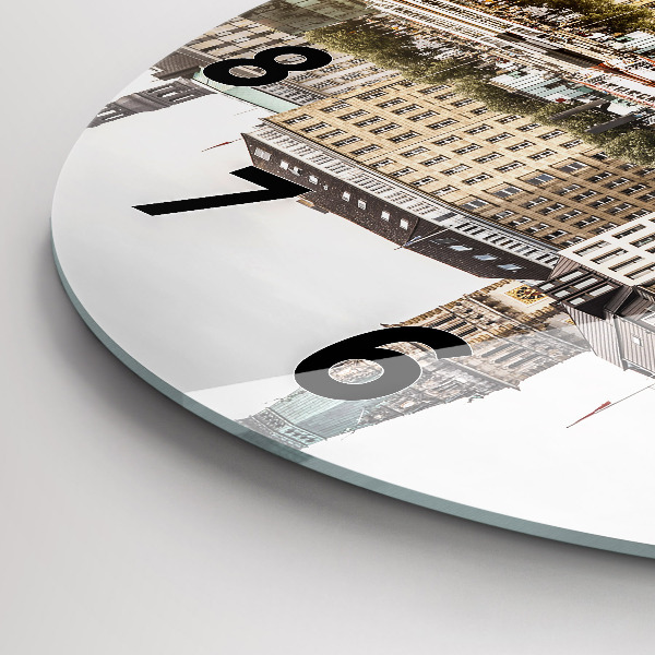 Orologio rotondo Fiume Amburgo Germania