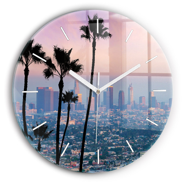 Orologio rotondo Tramonto a Los Angeles