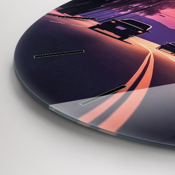 Orologio rotondo Tramonto a Los Angeles