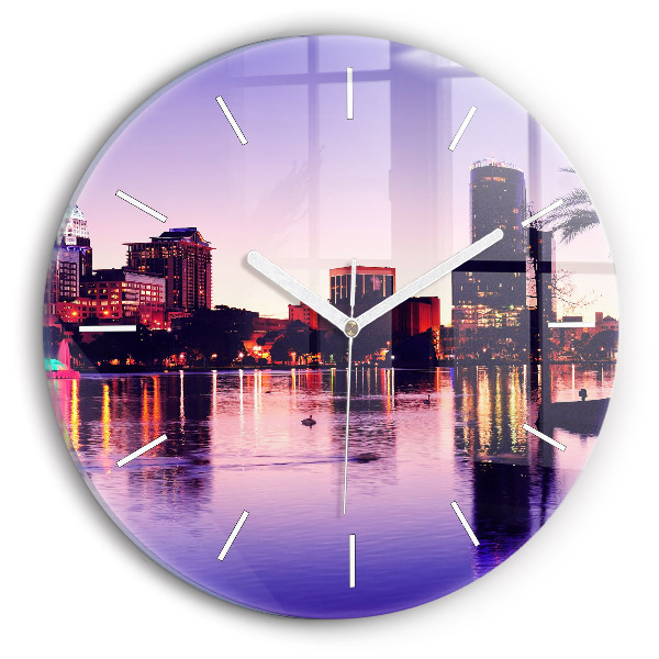 Orologio rotondo Skyline della città di Orlando