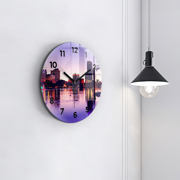 Orologio rotondo Skyline della città di Orlando