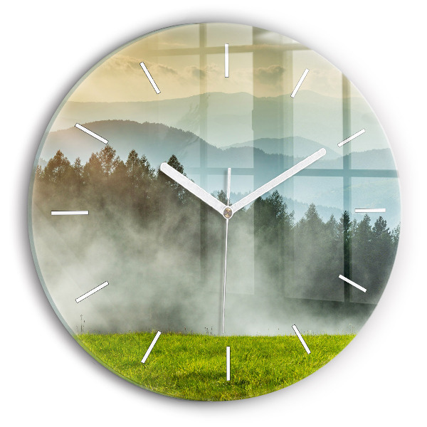 Orologio rotondo Paesaggio montano