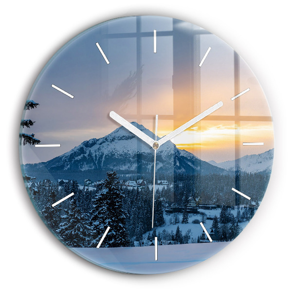 Orologio rotondo Paesaggio montano