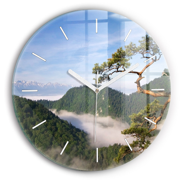 Orologio rotondo Picco Sokolica nei Monti Pieniny