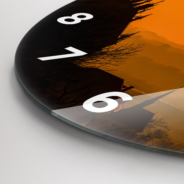 Orologio rotondo Vista della Cattedrale di Brno