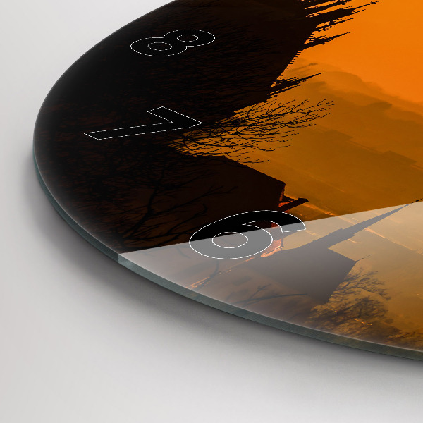 Orologio rotondo Vista della Cattedrale di Brno