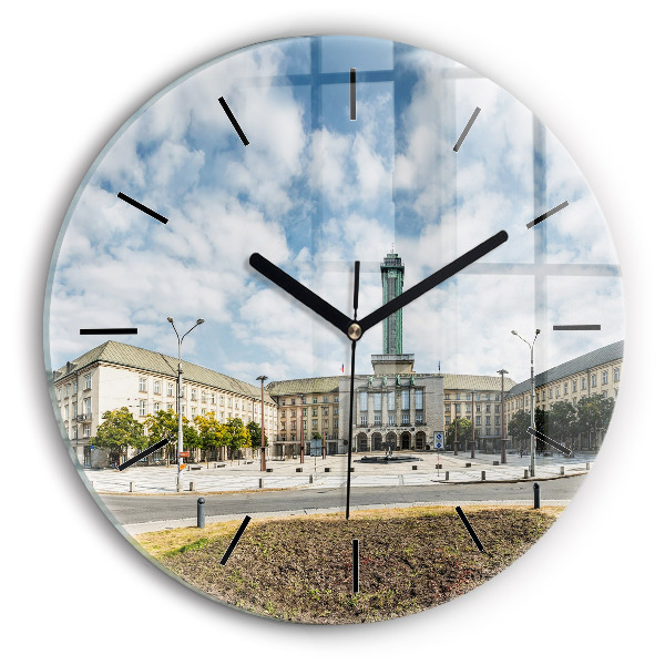 Orologio rotondo Panorama della città di Ostrava