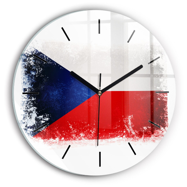 Orologio rotondo bandiera ceca