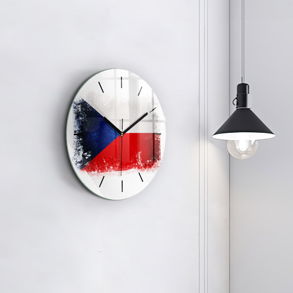 Orologio rotondo bandiera ceca