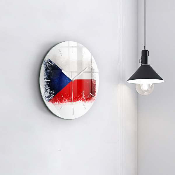 Orologio rotondo bandiera ceca