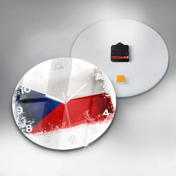 Orologio rotondo bandiera ceca