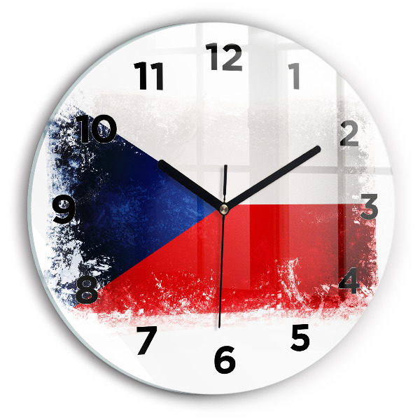 Orologio rotondo bandiera ceca
