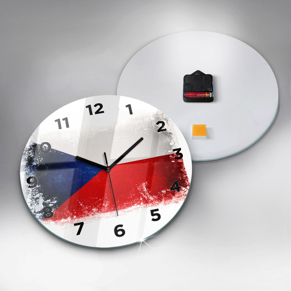 Orologio rotondo bandiera ceca