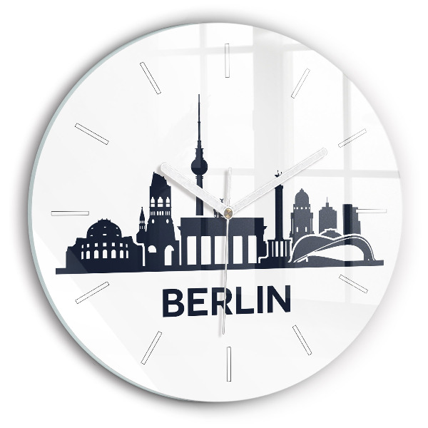 Orologio rotondo Illustrazione della città di Berlino