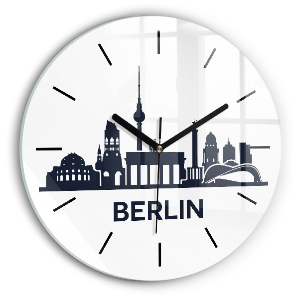 Orologio rotondo Illustrazione della città di Berlino