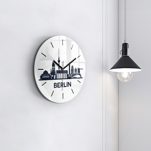 Orologio rotondo Illustrazione della città di Berlino