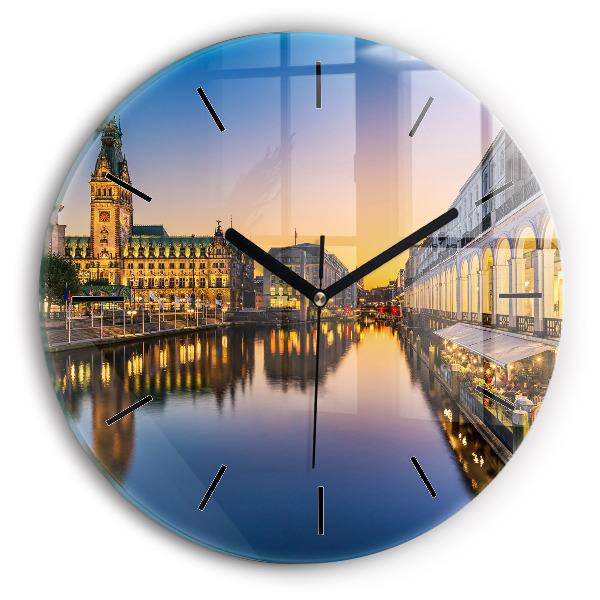 Orologio rotondo Municipio di Amburgo