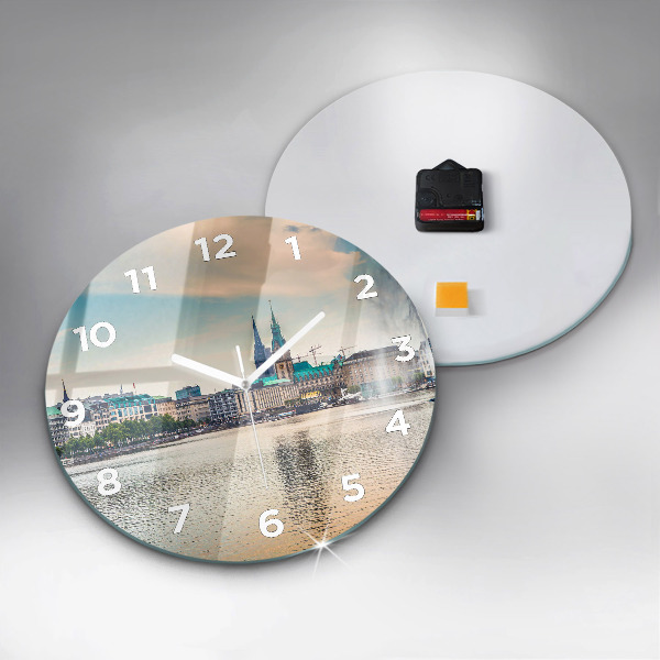 Orologio rotondo Binnenalster ad Amburgo
