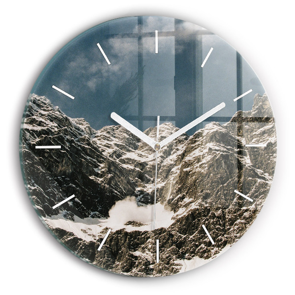 Orologio rotondo in vetro Monti Watzmann