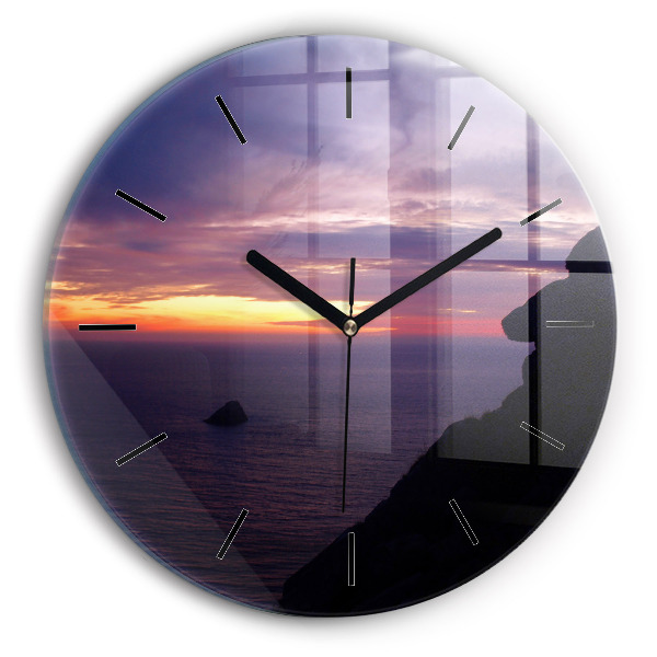 Orologio rotondo Testa di pietra