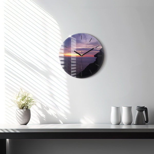 Orologio rotondo Testa di pietra