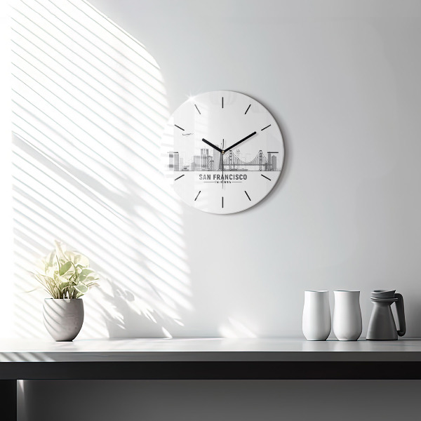 Orologio rotondo Skyline di San Francisco