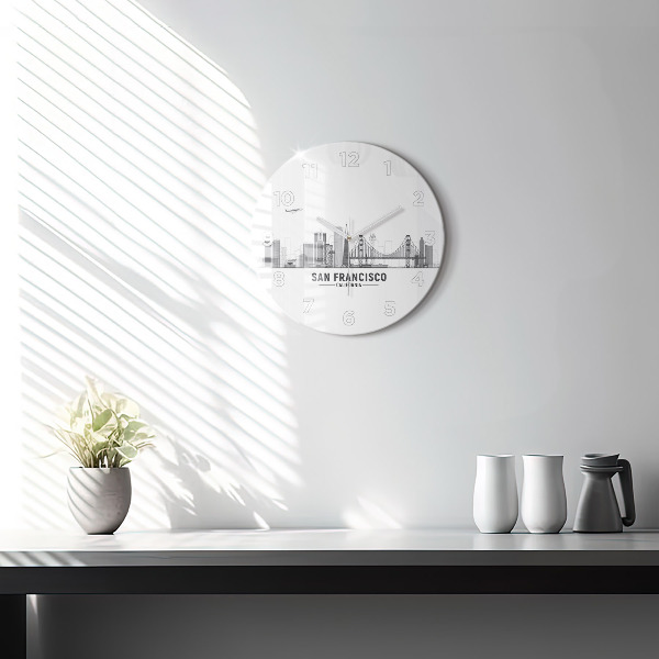 Orologio rotondo Skyline di San Francisco