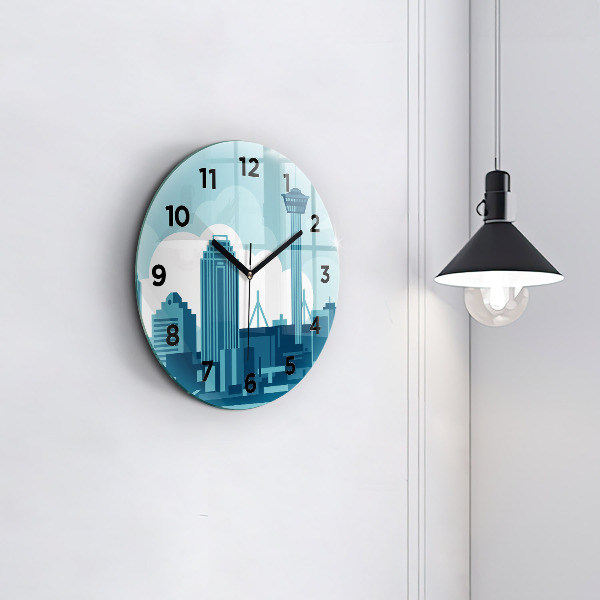 Orologio rotondo in vetro Architettura negli USA