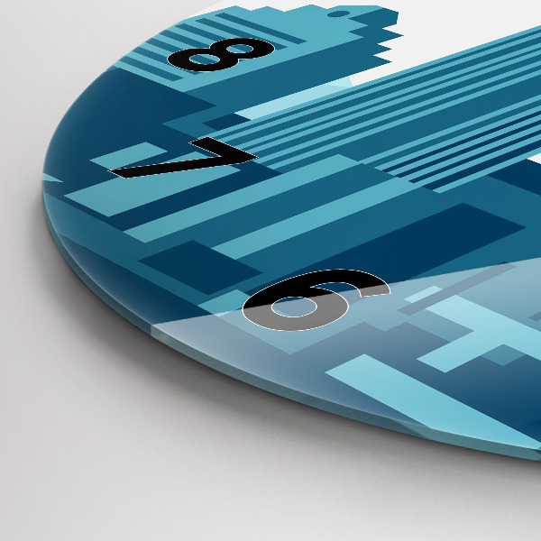 Orologio rotondo in vetro Architettura negli USA