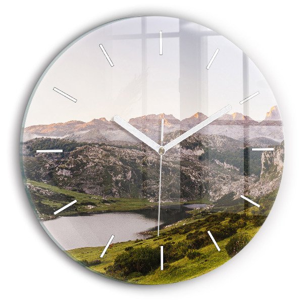 Orologio rotondo Lago e Pirenei