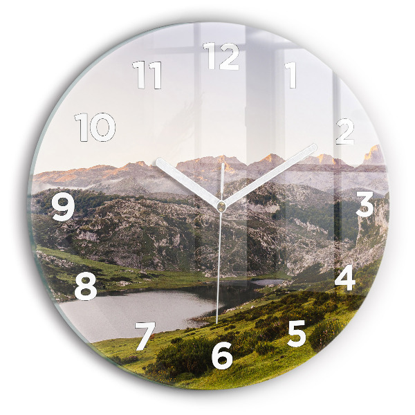 Orologio rotondo Lago e Pirenei